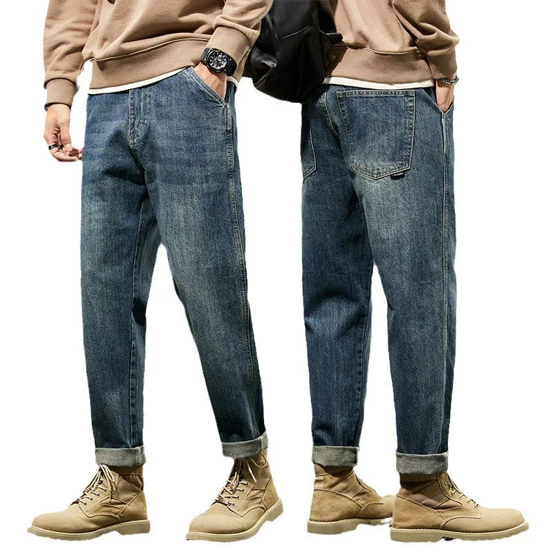 Jean Harem Loose Homme Harajuku Streetwear 2 Coloris Grande Taille 28-42
