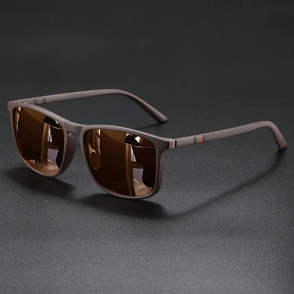 Lunettes de Soleil Polarisées Carrées UV400 – Homme & Femme