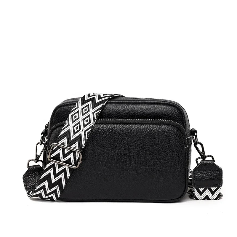 Sac Bandoulière Femme Grande Capacité – Multi-Compartiments, Matière PU Légère