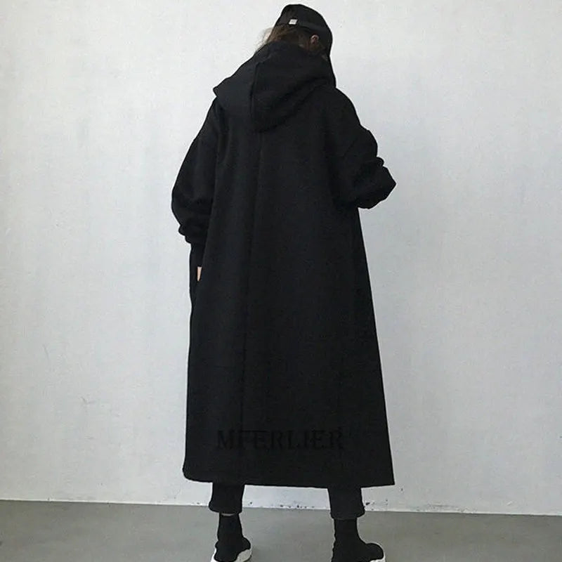 Manteau Femme Grande Taille – Trench Polaire Sans Fermeture Éclair, Hiver, Jusqu’au 6XL