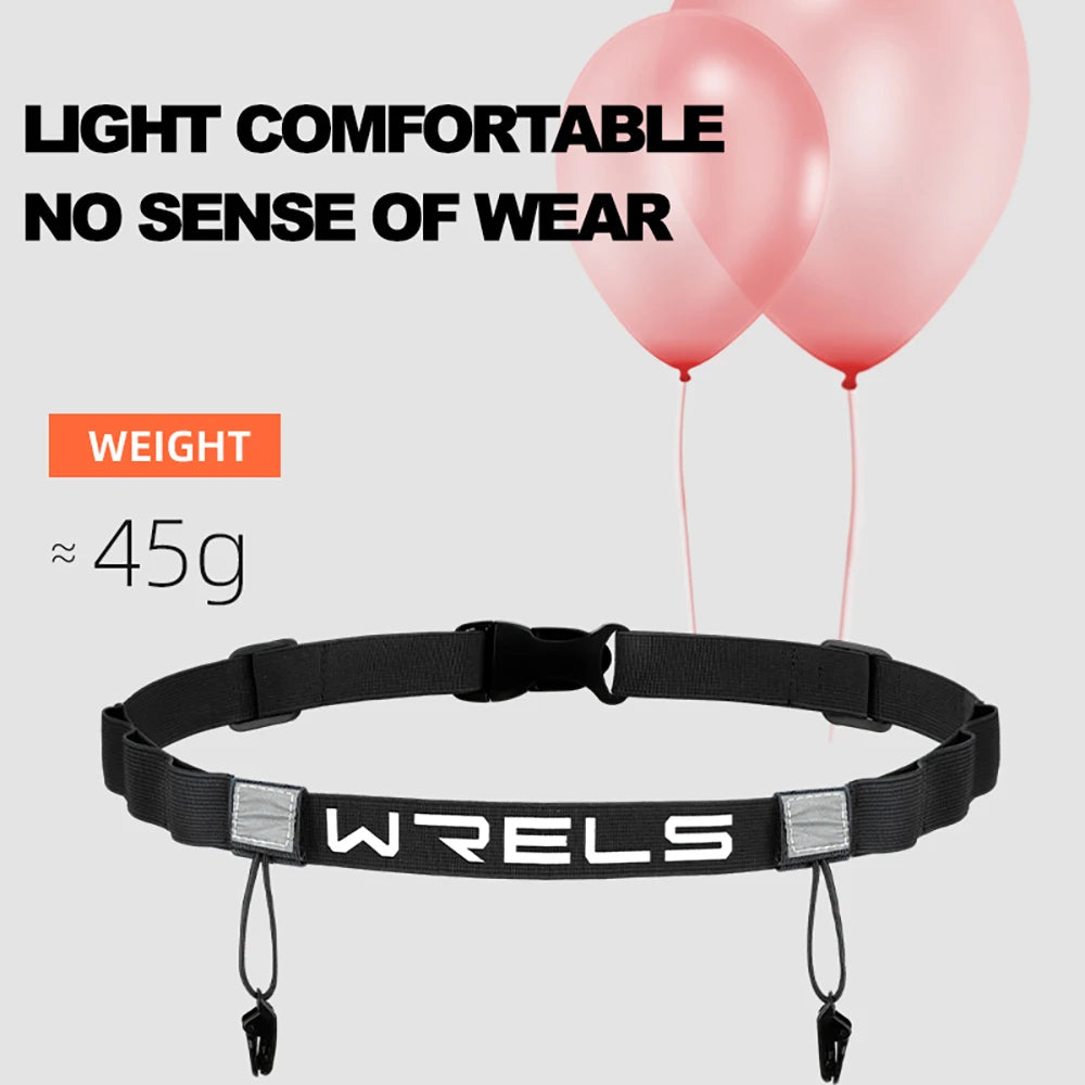 Ceinture Porte-Dossard Triathlon & Marathon WRELS – Unisexe, Réglable