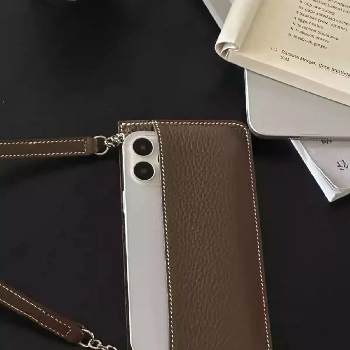 New PU Crossbody Mobile Phone Bag Convenient Multifunctional Passport Card Bag Three In One And One Handheld Bank Card Wallet