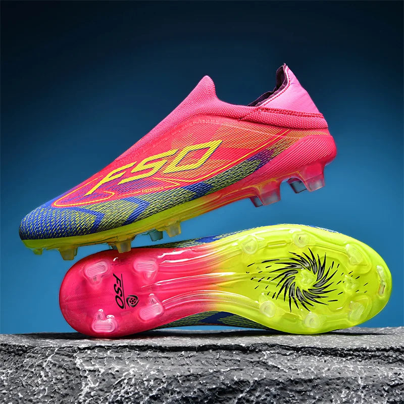 Chaussures de Football Homme – Crampons Professionnels Terrain Gazon & Futsal