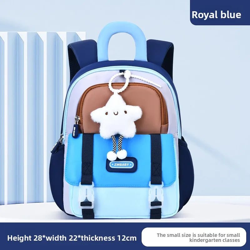 New Lightweight Waterproof Cartoon Backpack for Kindergarten Boys Girls Elementary School Students Cute Anti-Splash Design
