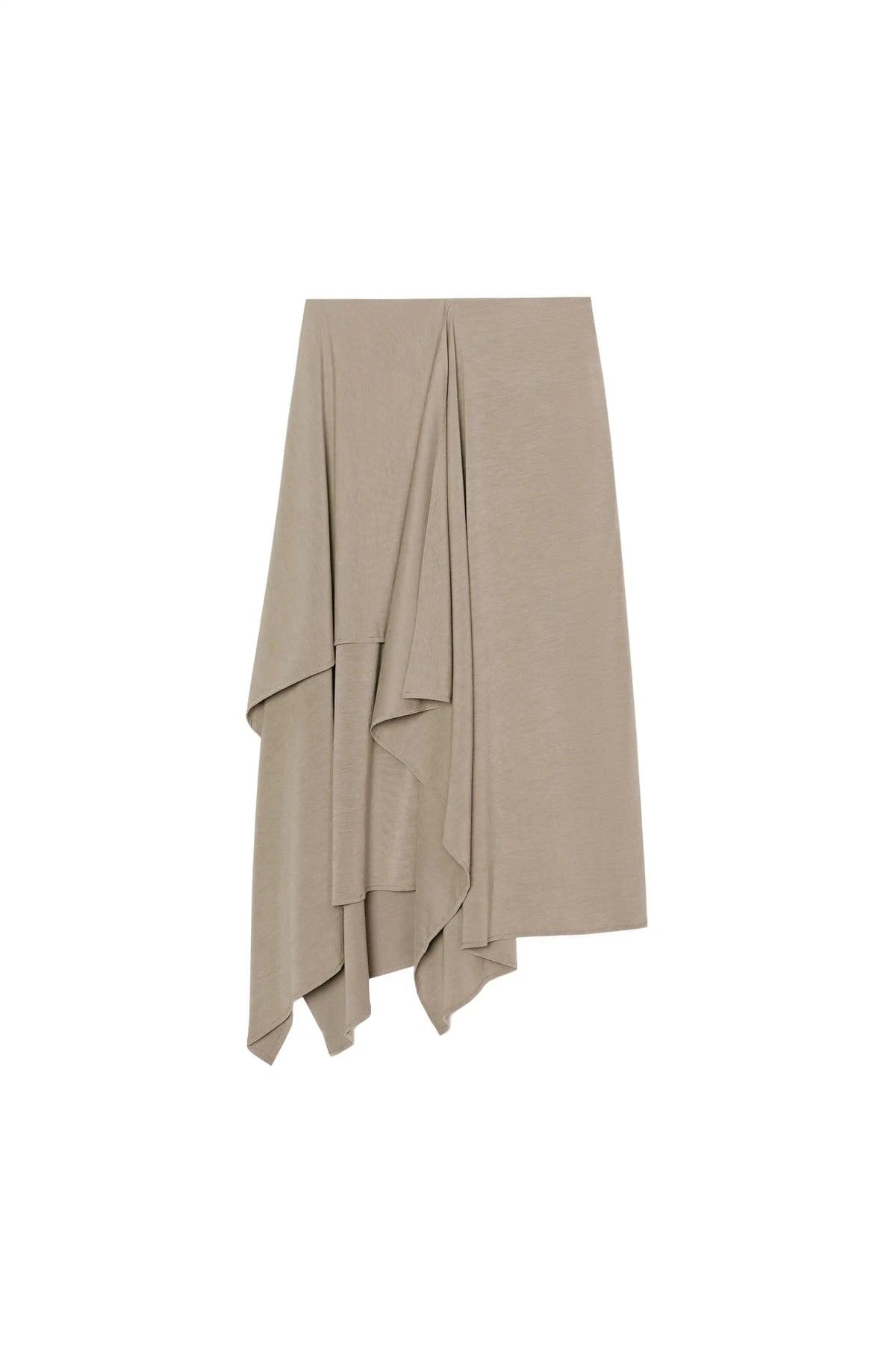 Fashion Elegante Freizeit-Oberteil-Rock-Sets Stehkragen Lockeres Crop-Shirt Unregelmäßiger Plissierter Saum Langer Rock 2026 Neue Damen Pendler-Outfits