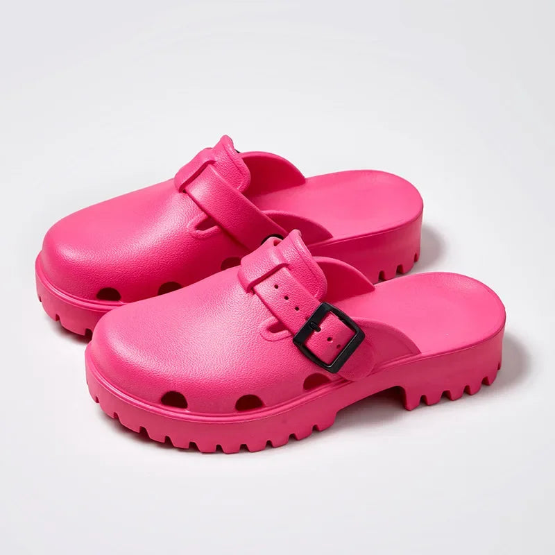 Sandales Sabots EVA Femme – Plateforme Souple, Confortables, Plage & Ville, Été
