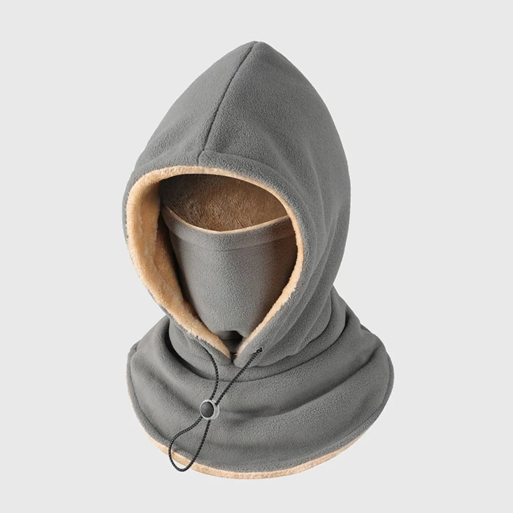 Bonnet polaire unisexe avec cache-cou et protection des oreilles