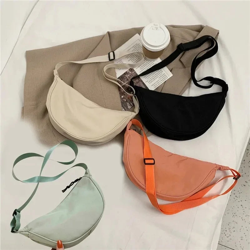 Sac bandoulière mixte en nylon – Léger, spacieux, plusieurs coloris