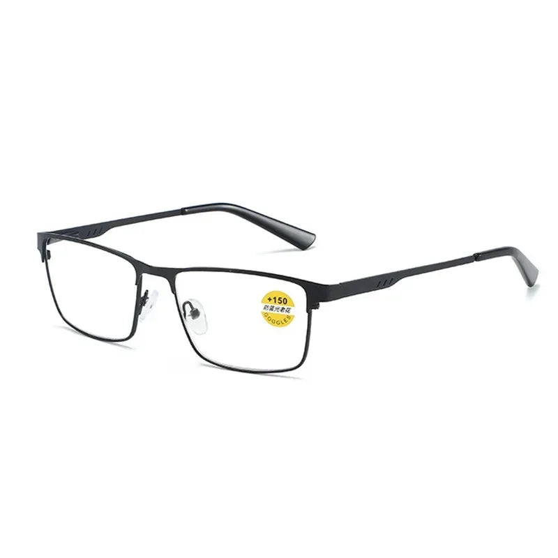 Lunettes de Lecture Unisexe – Anti-Lumière Bleue, Monture Alliage, Charnières Flexibles | +75 à +400