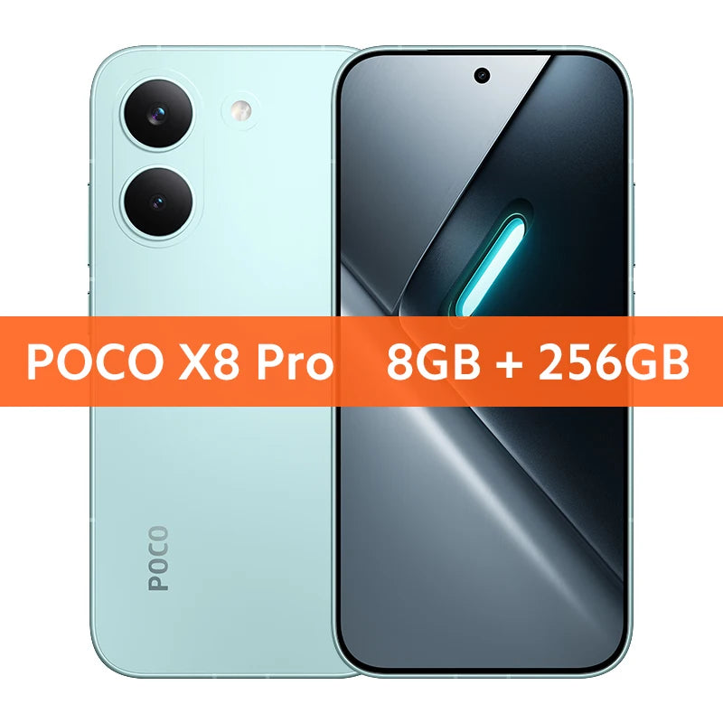 Global Version POCO X8 Pro, battery mAh, HyperCharge 100 W, main camera 50 MP, NFC compatible