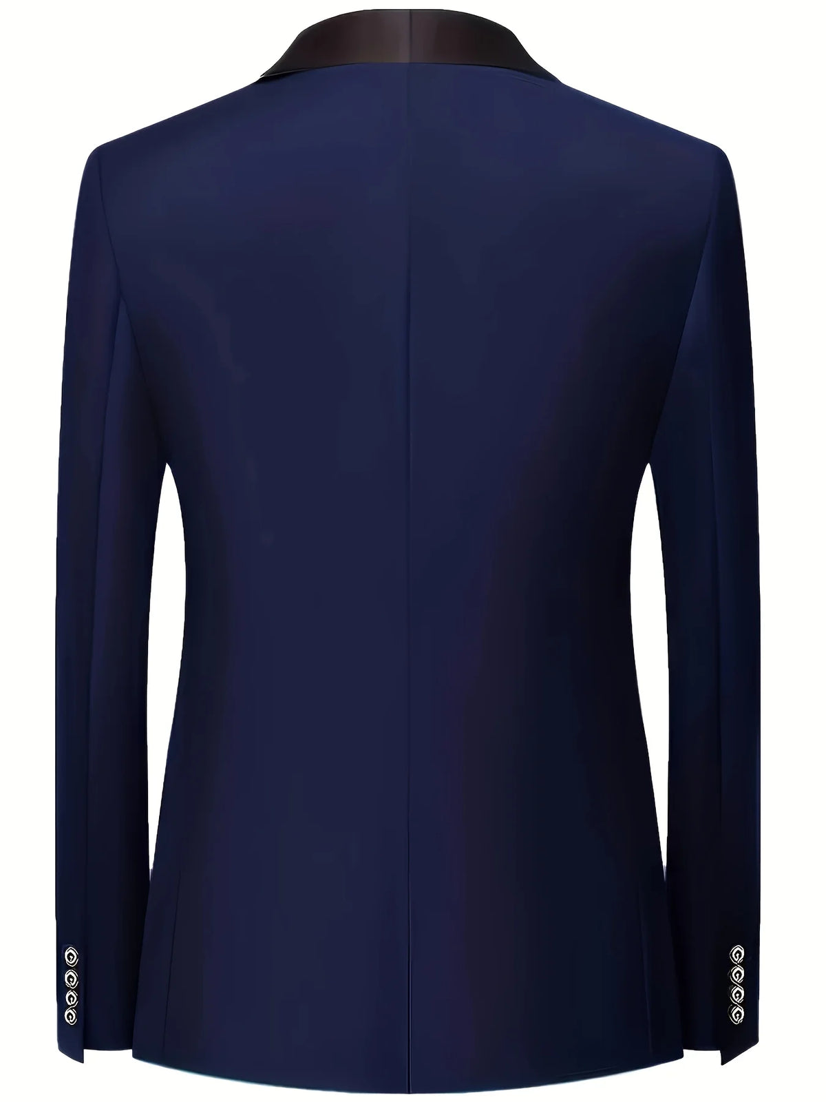 Men's Formal Suit Set Business Casual Slim Fit Tuxedo for Wedding, Long Sleeve Notch Lapel, Groom