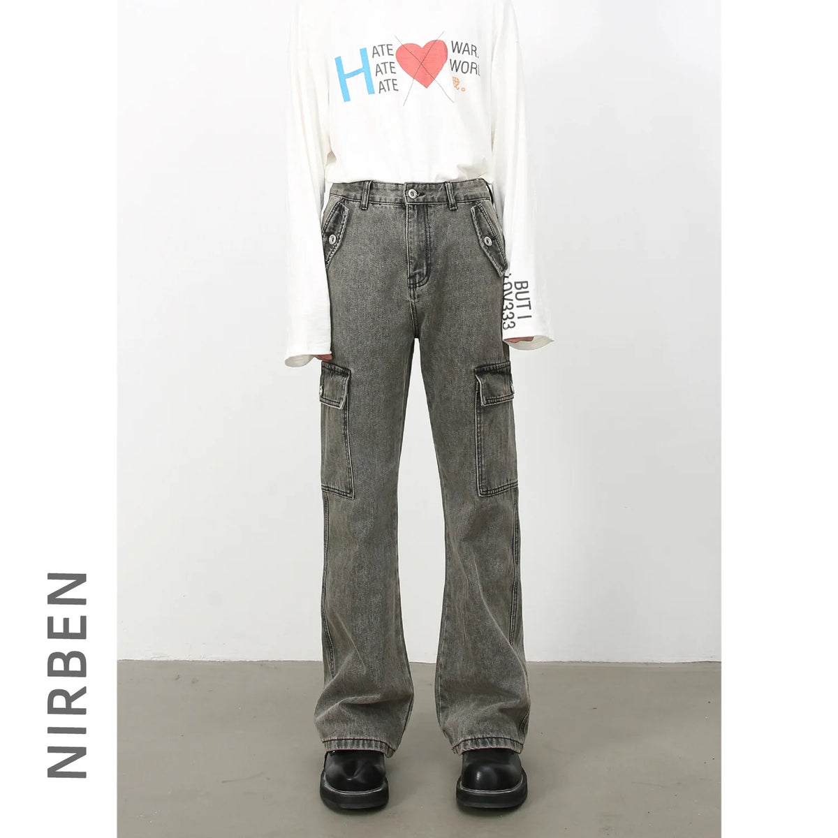 Jean American High Street Homme – Style Workwear Retro Coupe Droite Loose | Tendance 2026