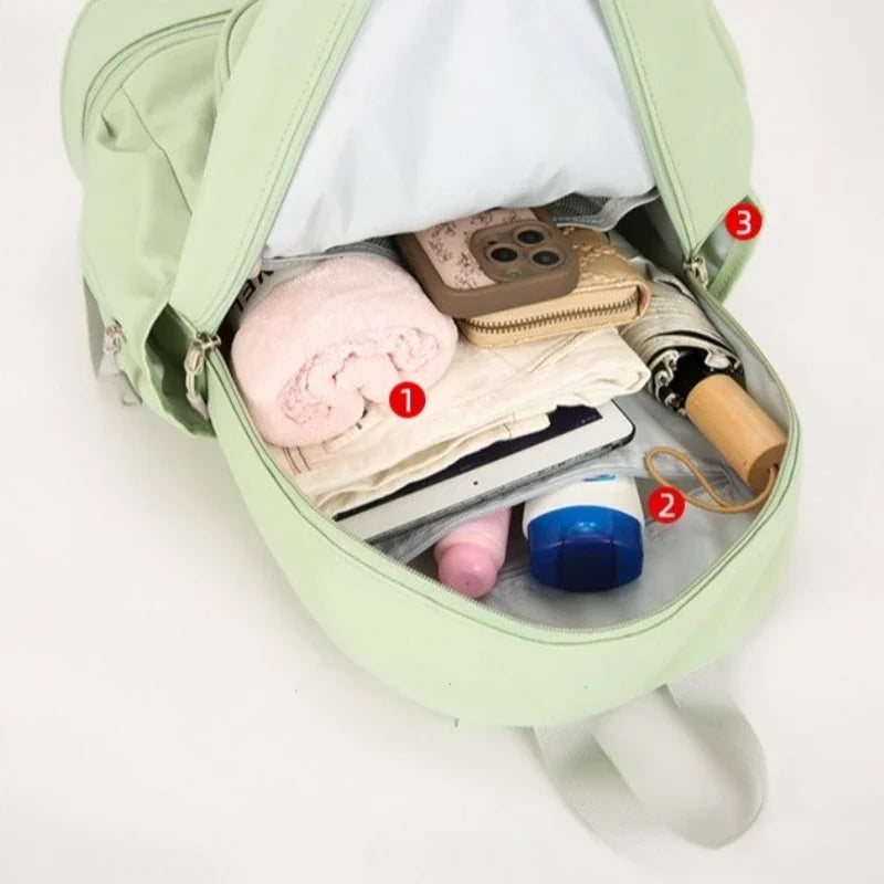 Outdoor Fitness Gym Backpack Badminton Tennis Rackets Training Bag Dry Wet Shoes Pocket Yoga Bag Large Student Storage Schoolbag