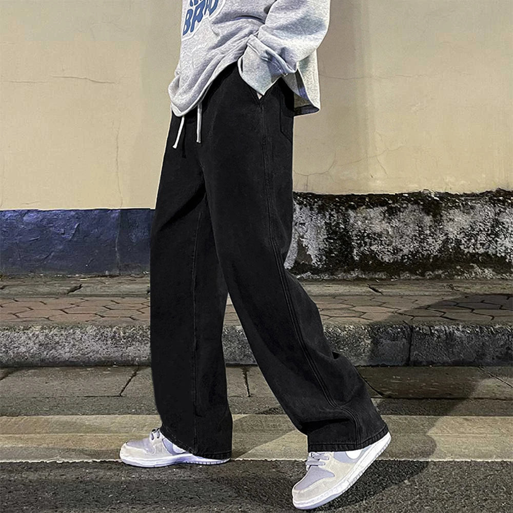 Jean Droit Loose Homme Y2K Hip-Hop Vintage Style Coréen 6 Coloris | S-XXXL