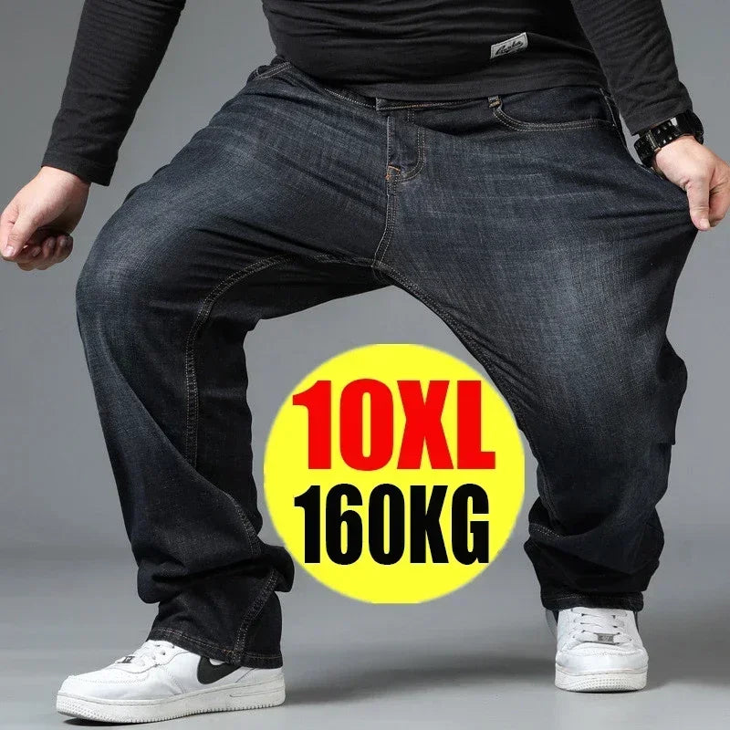 Jean Droit Homme Grande Taille Loose Smart Casual 2 Coloris Tailles 28 à 50