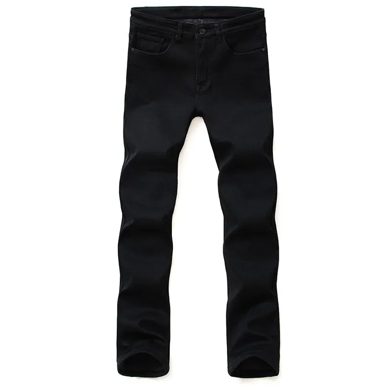 Jean Slim Homme Noir Stretch Toutes Saisons | Tailles 28-40 Smart Casual