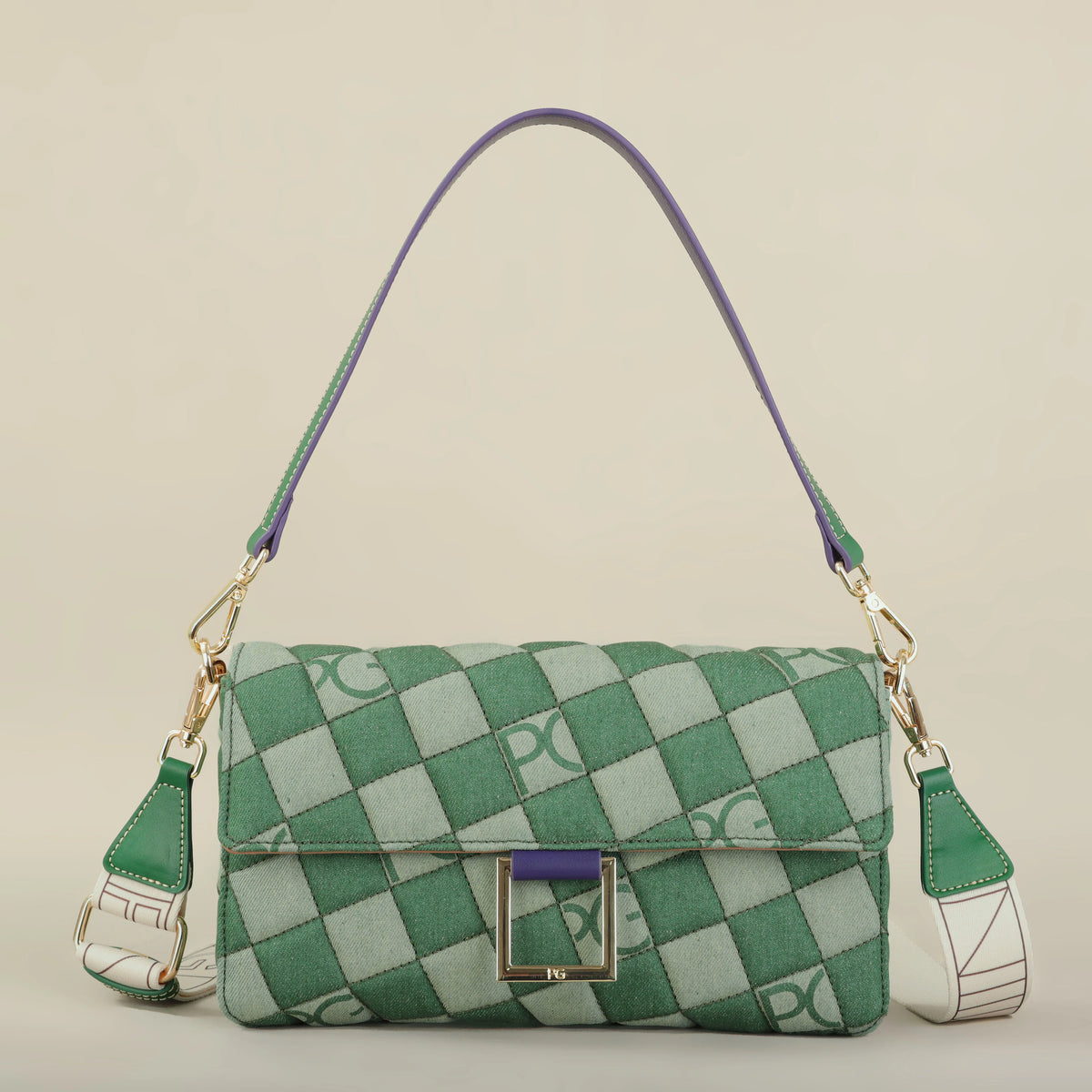 Sac Bandoulière Femme PG Patsy Garis 2026 – Style Cowboy Latin, Coton, Toutes Saisons, 12 Coloris