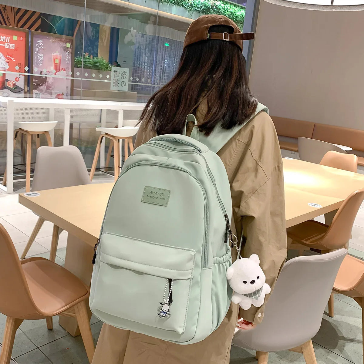 New Stylish Waterproof Rucksack Large Capacity Laptop Backpack Unisex School Book Bag Trendy Accessory For College Girls Boys Men Women Daily Travel Campus Study And Urban Outdoor Activities
