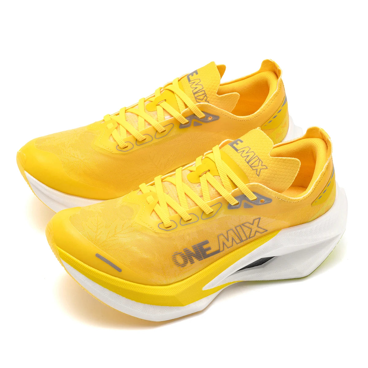 ONEMIX Chaussures de Course Marathon Professionnelles – Plaque Carbone, Amorti Double Couche, Unisexe