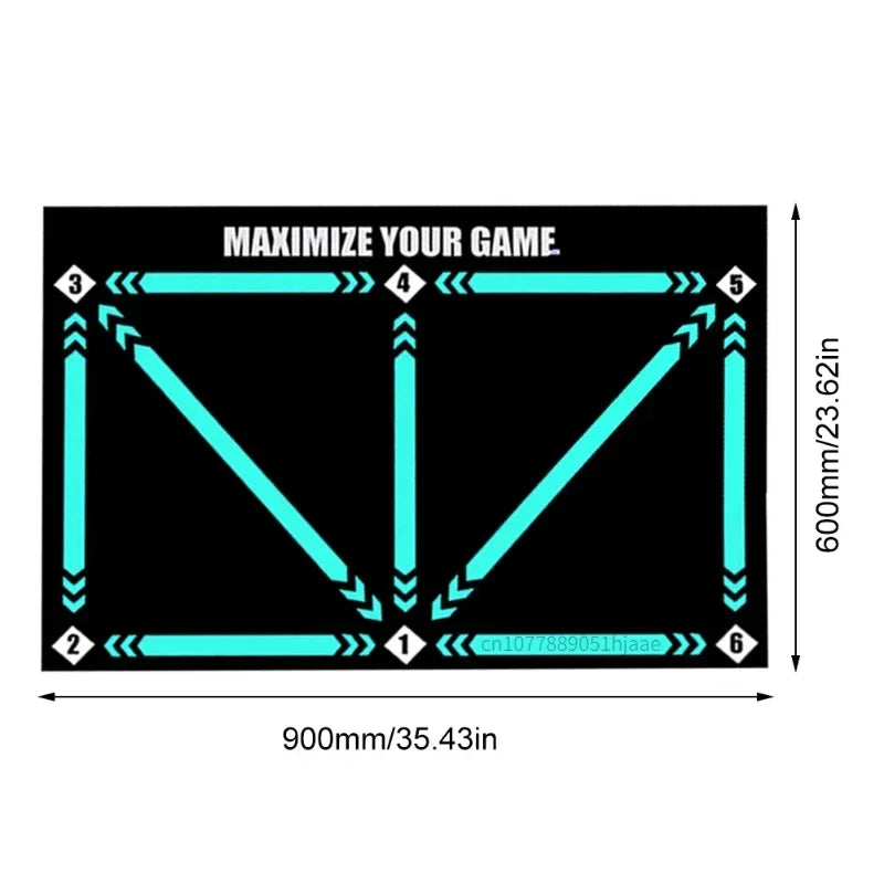 Tapis d'Entraînement Football – Antidérapant, Pliable, Intérieur & Extérieur