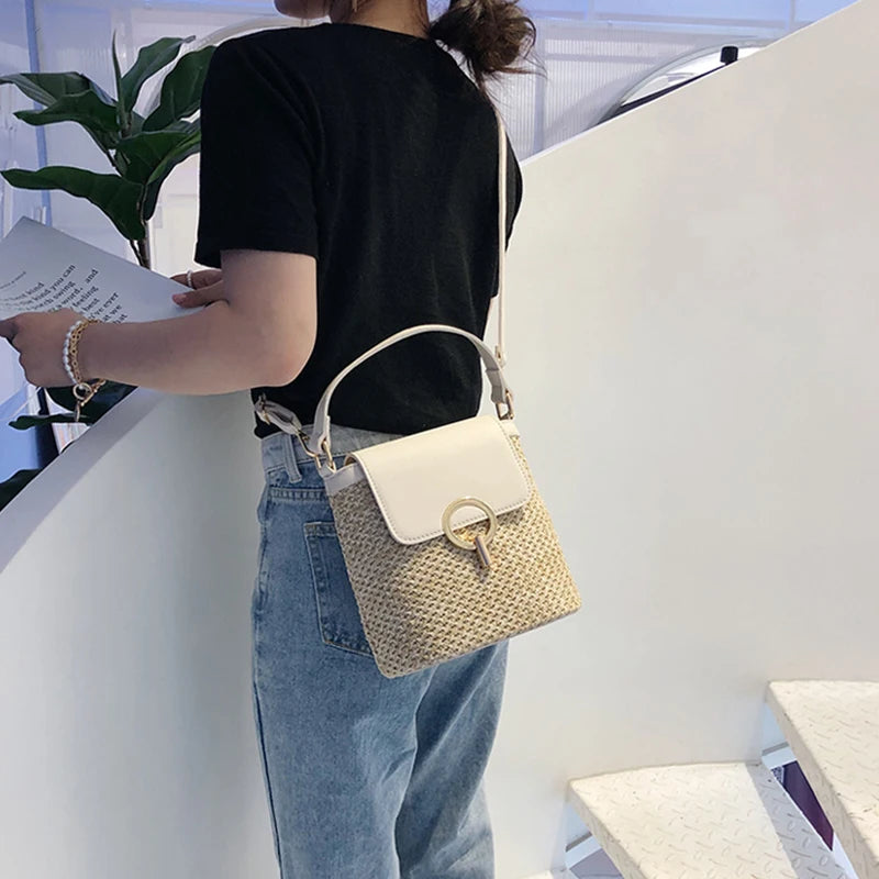 Summer Straw Shoulder Bag for Women – Chic, Lightweight, Travel & Daily Style