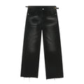Jean Style Coréen Homme – Coupe Large Jambe Droite Taille Ajustable | Tendance 2026