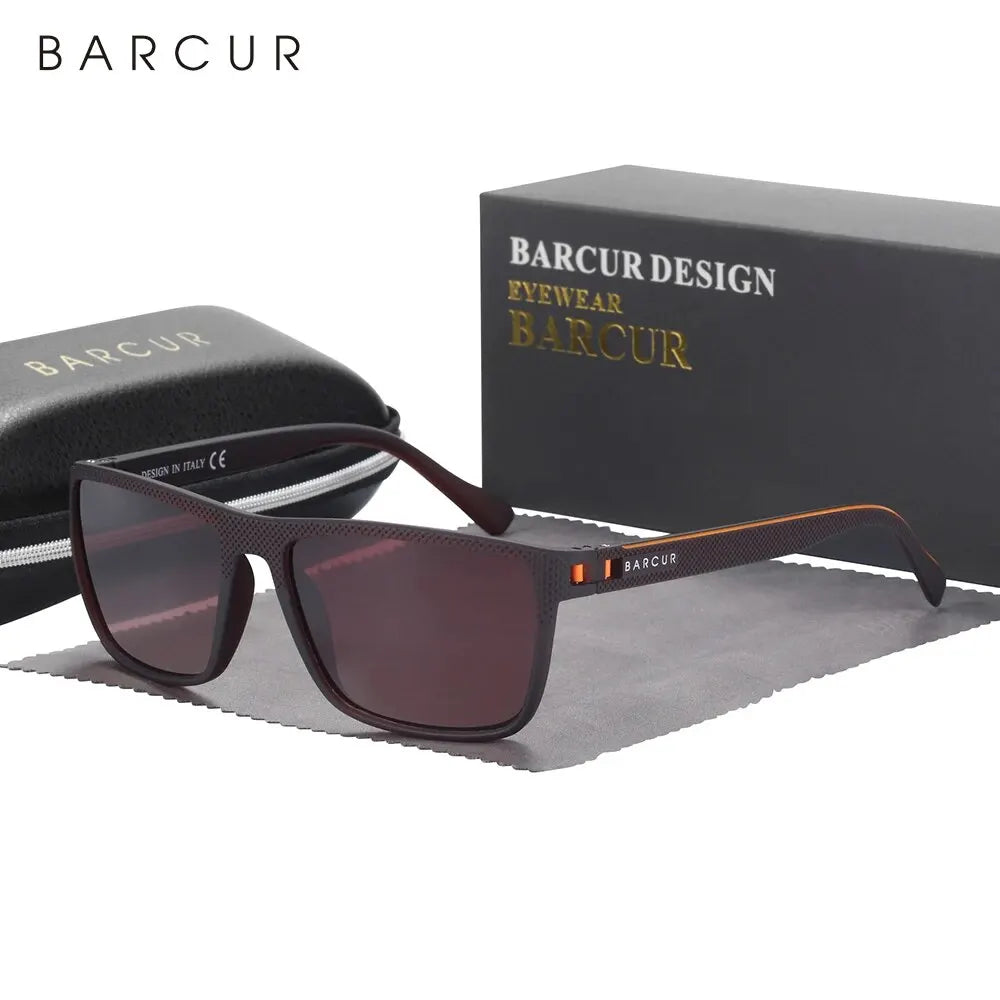 Lunettes de Soleil BARCUR TR90 Polarisées — Ultra-Légères, Sport & Casual, UV400
