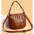 Sac Seau Bandoulière Style Rétro Grande Capacité – Cuir PU, 3 Coloris