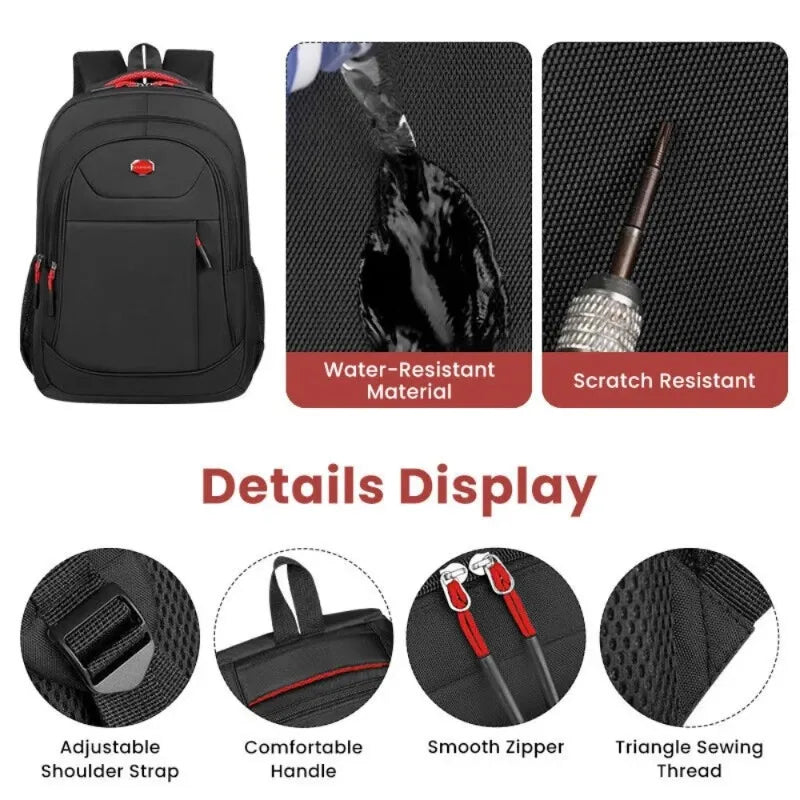 20L Waterproof Backpack Adjustable Shoulder Straps Multi-Purpose Storage Bag for School Work Travel Business Trip