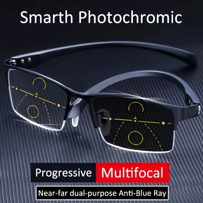 Lunettes de Lecture Photochromiques Progressives – Monture Acétate Unisexe