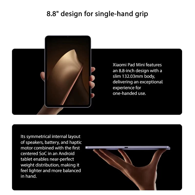 Xiaomi Pad Mini 8,8" – 3K 165Hz, Dimensity 9400+, 7500mAh, ROM Mondiale | Sans Chargeur