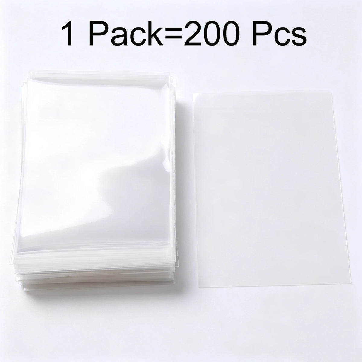Durable Clear Card Protector Sleeves, 61/88 Fit for Football Cards, Trading Game Cards Collection Storage GYH