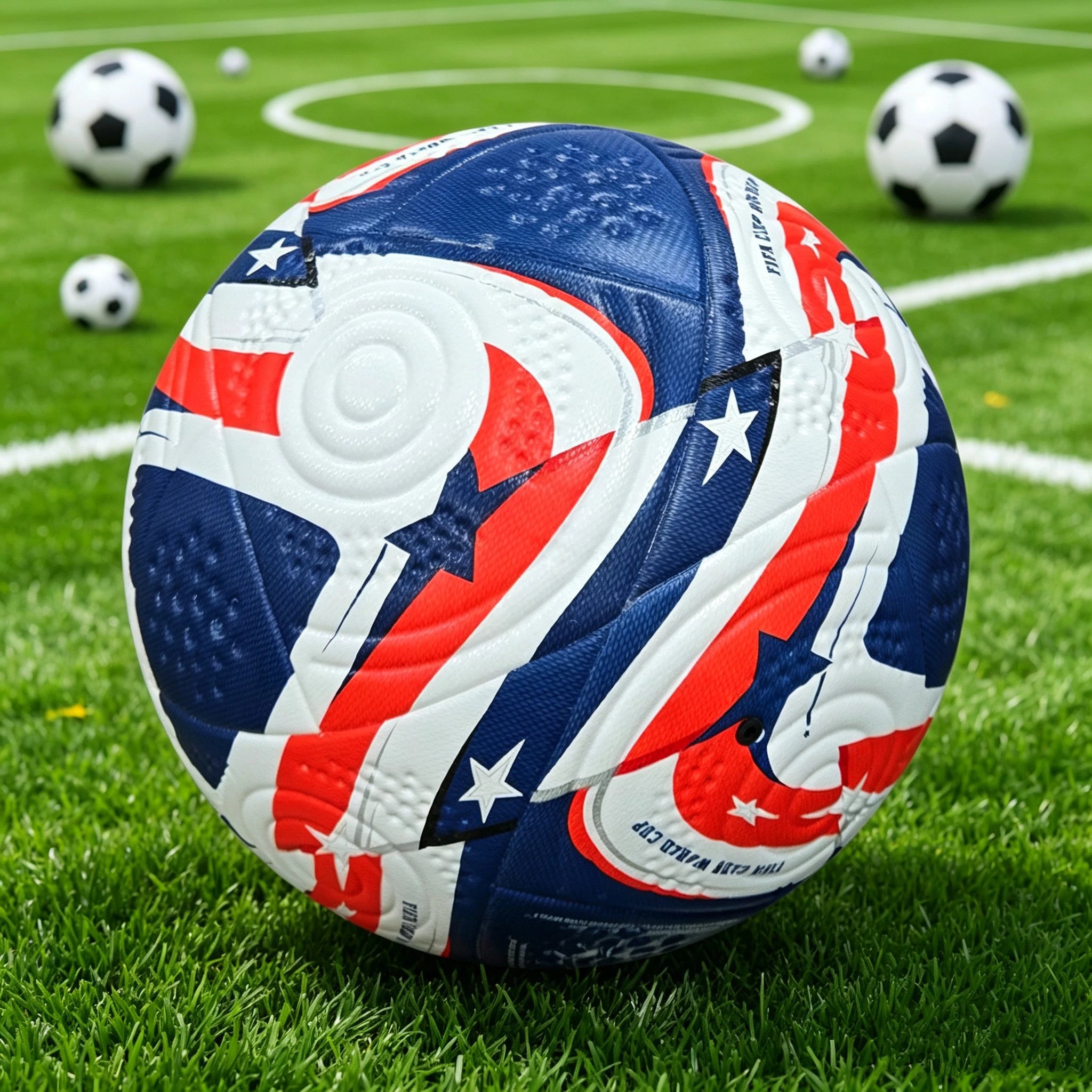 Ballon de Football Haute Qualité Taille 5 – Matière PU Cousu Sans Couture