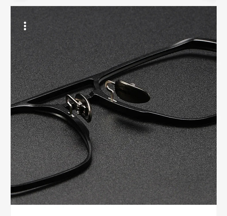 Lunettes de Lecture VICKY Double Pont Anti-Lumière Bleue – Monture Aluminium/Titane, Correction Personnalisable