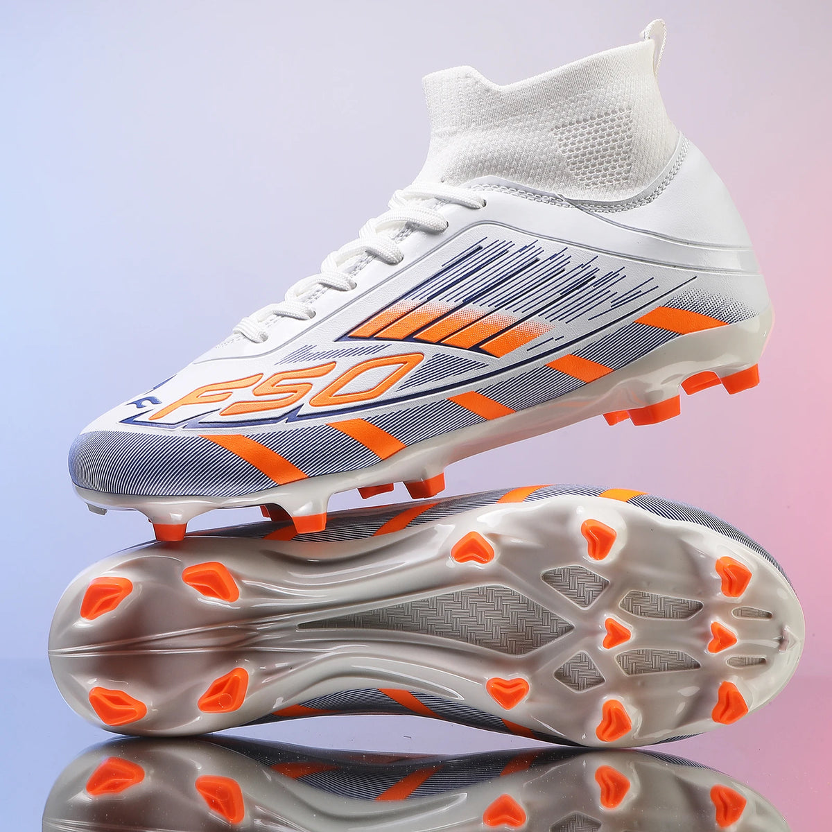 Chaussures de Football Professionnelles FG/TF – Crampons Longs, Unisexe