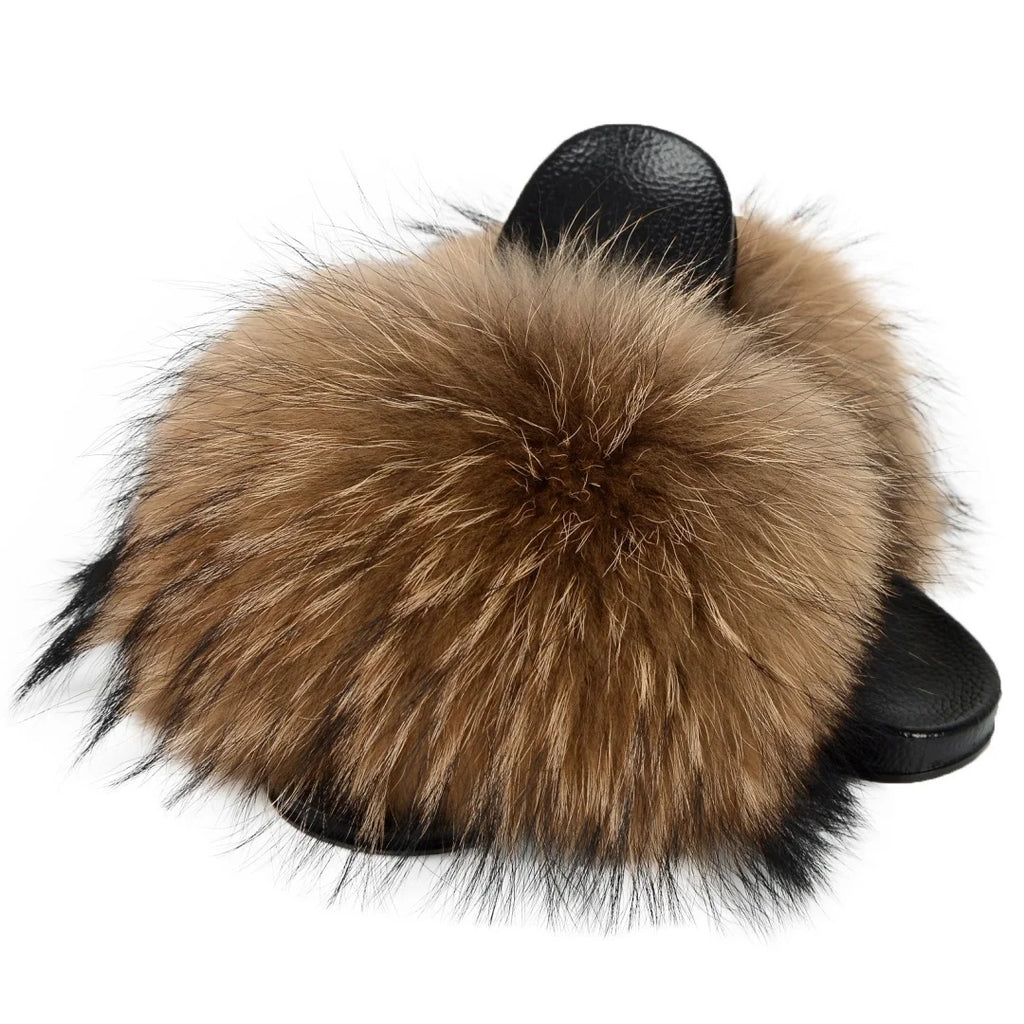 Chaussons Fourrure Femme – Mules Moelleuses Antidérapantes Style Y2K