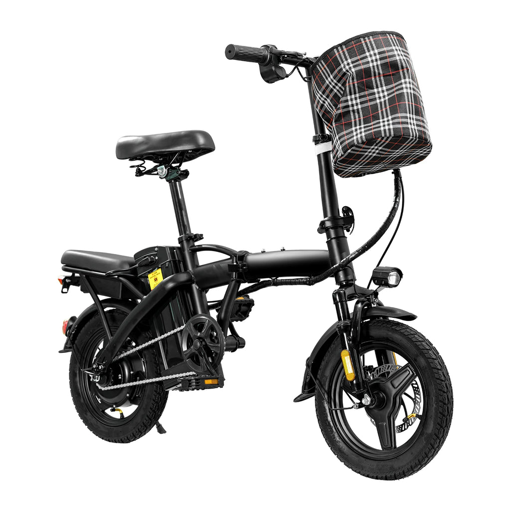 Adult Electric Bike,560W Motor,20MPH,48V Removable Battery,14inch Folding Electric Bike,Maximum 32 Miles,1Year Warranty Ebike