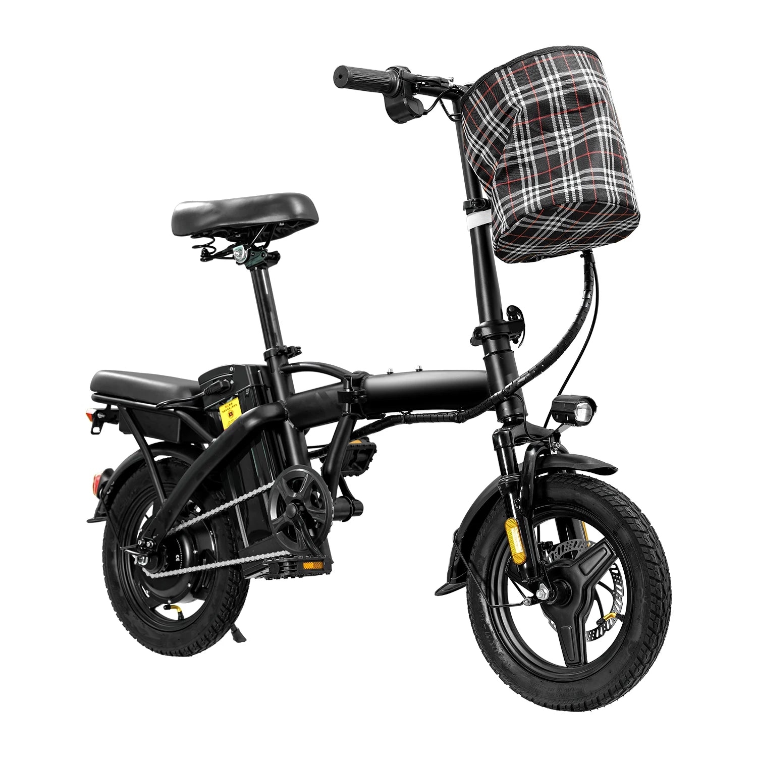 Adult Electric Bike,560W Motor,20MPH,48V Removable Battery,14inch Folding Electric Bike,Maximum 32 Miles,1Year Warranty Ebike