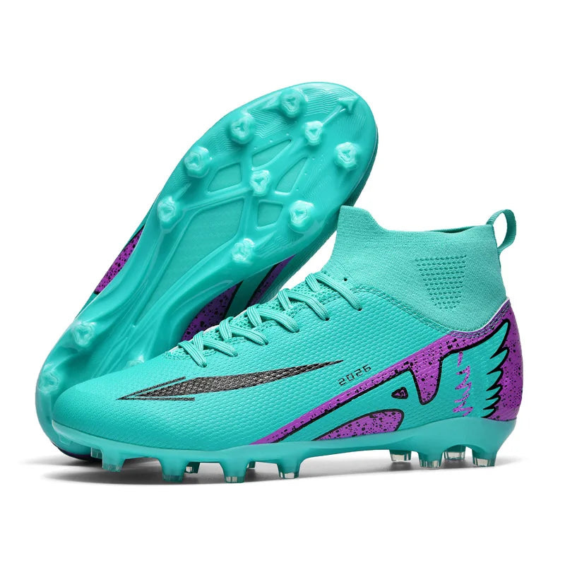 Chaussures de Football Respirantes Anti-Dérapantes – Homme & Femme, Terrain Naturel & Synthétique