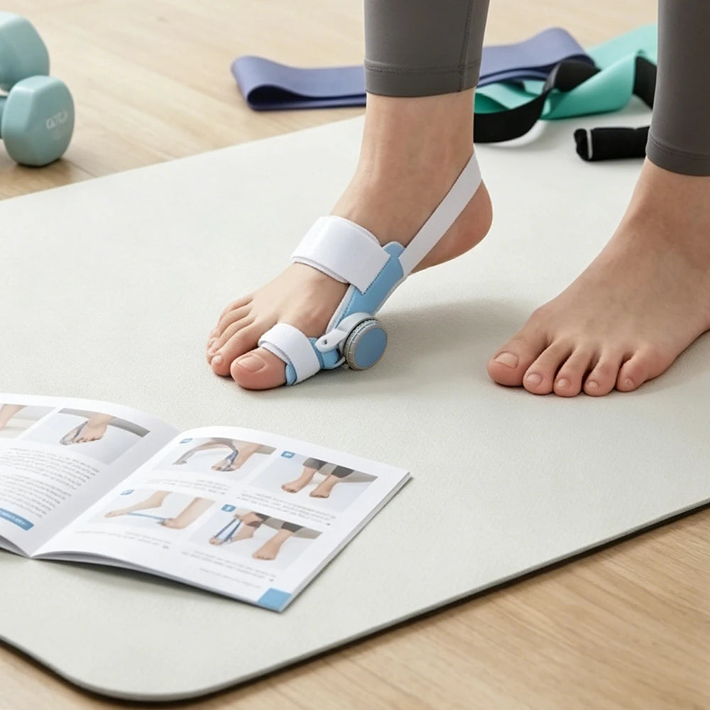 Correcteur d'Hallux Valgus – Système à Molette Réglable, Soin des Pieds Universel