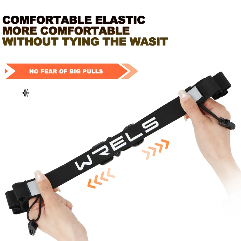 Ceinture Porte-Dossard Triathlon & Marathon WRELS – Unisexe, Réglable