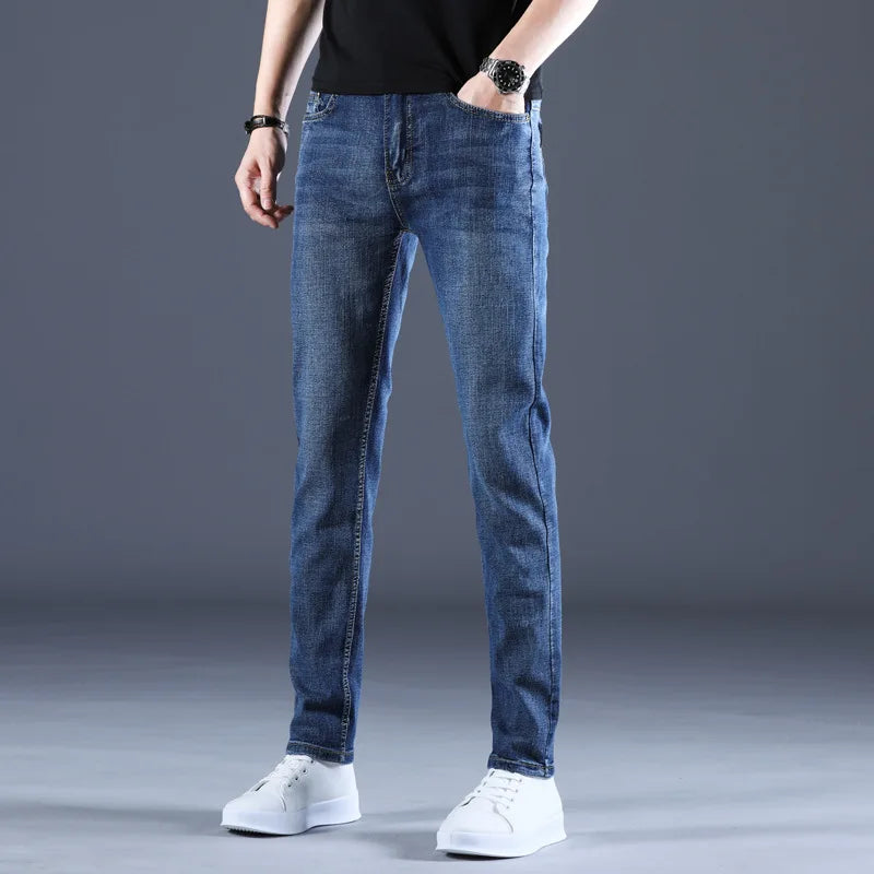 Jean Droit Homme Business Casual Style Coréen Stretch Confortable | 6 Coloris | Tailles 28-40