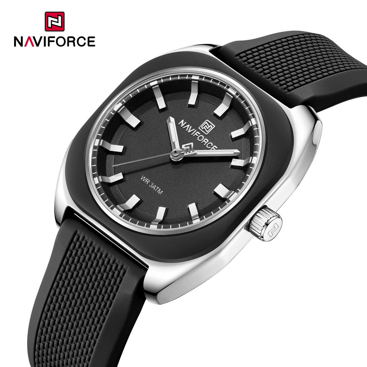 NAVIFORCE NF5061 – Montre Femme Élégante Quartz Silicone, Style Casual & Fashion