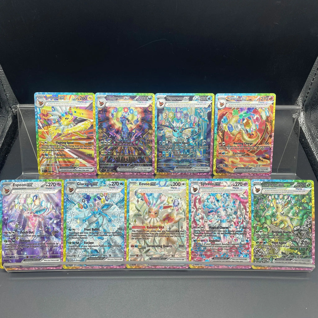 Cartes Pokémon PTCG Eeveelution SV8A – Set 9 Cartes de Collection (Version Anglaise)