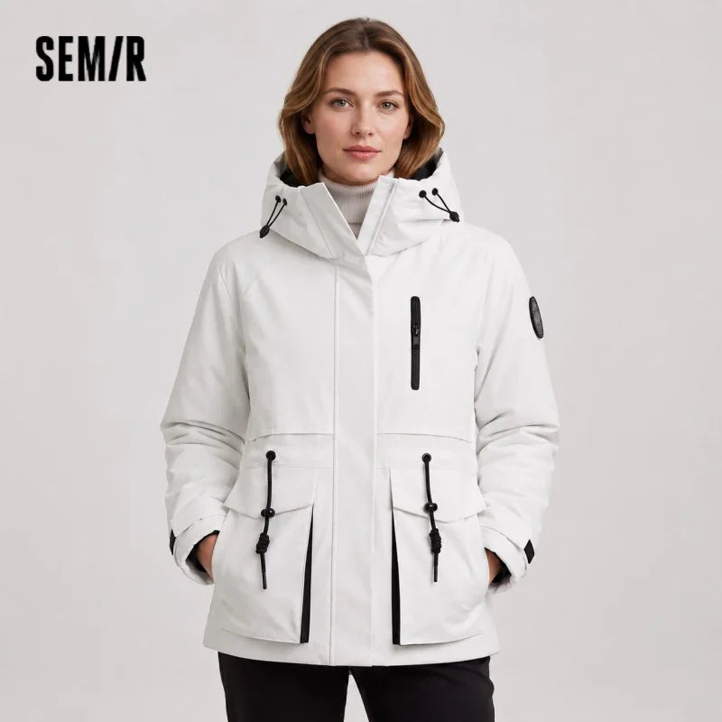 Doudoune Femme Semir Mi-Longue – Imperméable, Anti-taches, Hiver 2026