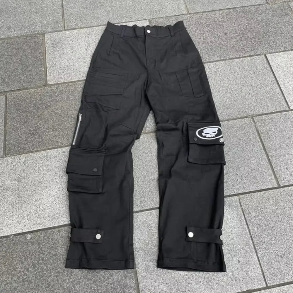 Jean Wide Leg Homme Y2K Harajuku Baggy Taille Haute Hip Hop | 3 Coloris | Tailles S-XL