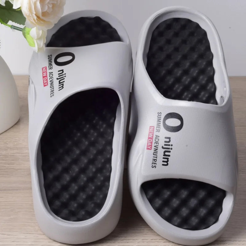 Chaussons Massage Homme – Sandales Intérieur/Extérieur Semelle Confortable