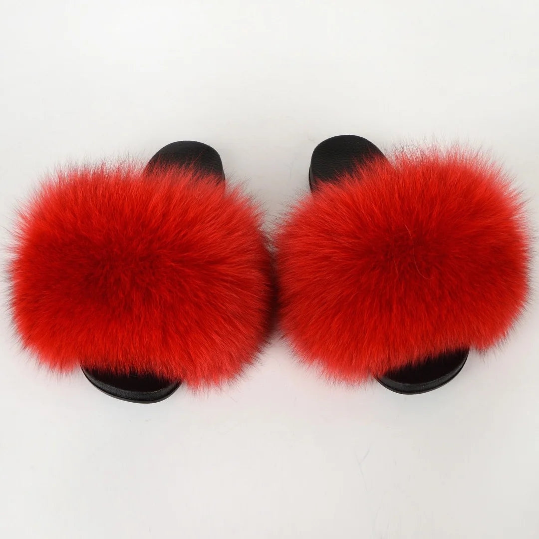 Chaussons Fourrure Femme – Mules Moelleuses Antidérapantes Style Y2K