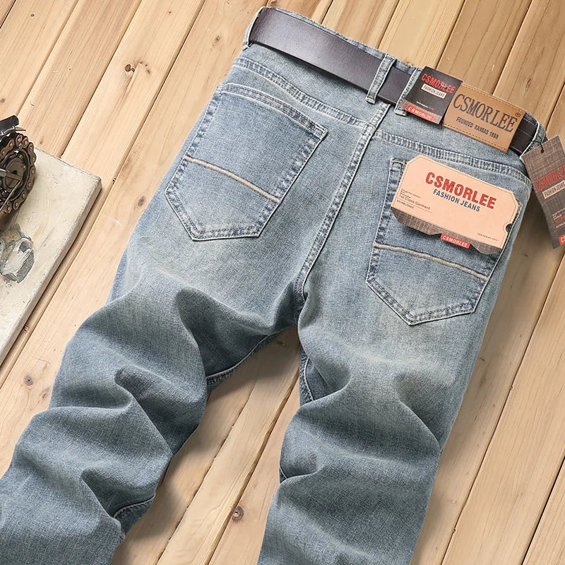 Jean Homme Slim Stretch Coupe Droite – Style Casual Toutes Saisons