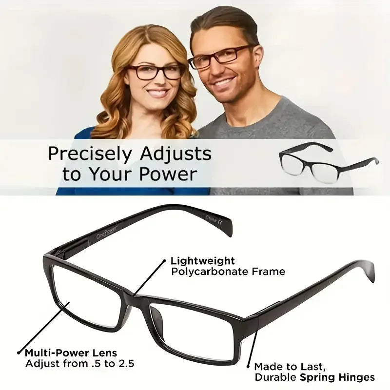 Lunettes de Lecture Multifocales Auto-Ajustables – Unisexe